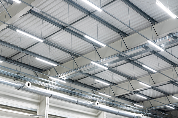 Lights hanging from ceiling